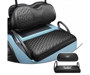 10L0L Fundas de asiento delantero para carrito de golf de grano de masaje para coche Club Precedent&DS, impermeable, piel de microfibra gruesa, funda de asiento de golf, de una sola pieza