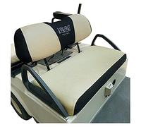 10L0L Fundas de asiento para carrito de golf para modelos Club Car Precedent, Yamaha, Fairplay y Star, respaldo grande, tela de malla de aire 3D, transpirable, antideslizante, lavable, color negro