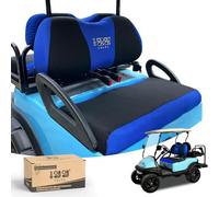 10L0L Fundas de asiento universales para carrito de golf Yamaha G29 Drive2 Club Car Precedent Tempo asientos delanteros estándar, funda de asiento de banco de malla transpirable, cojín de asiento sin