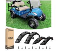 10L0L Guardabarros para carrito de golf para Yamaha Drive G29, 4 piezas estándar (2) delanteras y (2) traseras con accesorios de metal, no para vehículos modificados y G22