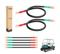10L0L Juego de cables de batería para carrito de golf DS 1995 en adelante, 48 voltios, calibre 4, seguridad y sin fugas de electricidad, cables de batería para carrito de golf (juego de 5)