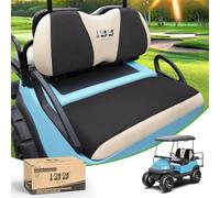 10L0L Juego de Fundas de Asiento para Carrito de Golf, Tela de Malla de poliéster Lavable para Club Car DS & Precedent, EZGO TXT & RXV, Yamaha