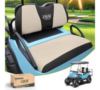10L0L Juego de Fundas de Asiento para Carrito de Golf, Tela de Malla de poliéster Lavable para Club Car DS & Precedent, EZGO TXT & RXV, Yamaha