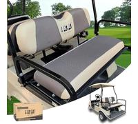 10L0L Juego de Fundas universales para Asiento Trasero de Carrito de Golf para EZGO Club Car Yamaha, Tela de Malla de poliéster Transpirable y Lavable, Solo para Asiento Trasero