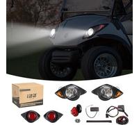 10L0L Kit de luces traseras para carrito de golf (12 V) para Yamaha G29 YDR Drive 2007 en adelante con interruptor de intermitentes, arnés de luces de freno