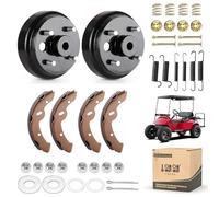 10L0L Kit de mantenimiento de freno para carrito de golf para EZGO TXT eléctrico 1996-2008, incluye tambores de freno y zapatas de freno, OEM # 19186G1, 70794G01, 70795G01