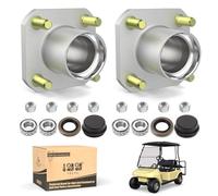 10L0L Kit de montaje de cubo de rueda delantera para carrito de golf con sellos de rodamiento para Club Car DS 1974-2003, OEM: 11011102, 1011153, 1011889, 1011892, 1011894, LM11949 (paquete de 2)