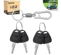 10L0L Paquete de 4 llaves de encendido para carrito de golf EZGO Gas y eléctrico 1976 en adelante, reemplaza OEM 17063-G1