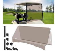 10L0L Parabrisas plegable para carrito de golf EZGO TXT 1995-2013 Golf Buggies, resistente a los impactos transparente Polycarb Split, tintado