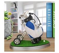 10L0L Soporte para Bolígrafo de Golf Con 3 Piezas, Diseño Único de Escritorio, Regalos para Hombres, Color Azul y Blanco