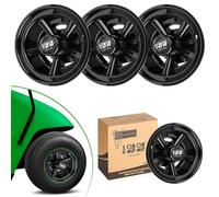 10L0L Tapacubos para Carrito de Golf, para Yamaha/Club Car/EZ-GO Golf Buggy, 20.3 cm (8 in.), 4 Piezas, Negro