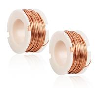10M 0,5MM Alambre de Cobre Esmaltado Magnético de Alta Conductividad, Alambre Esmaltado, Hilo de Cobre, Cable cobre Esmaltado, para Modelos de Motores, Transformadores y Electromagnetismo (2 PC)