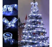 10M 100 LED Cinta Luminosa de Navidad,Luces la cinta del árbol Navidad,Luces cadena cinta de Navidad,Luces Navidad Exterior,De Iluminación para Interiores y Exteriores Jardín,Navidad,Patio,Fiestas