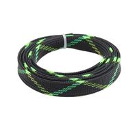 10M 2 4 6 8 10 12mm Braided Cable Sleeve Expandable Tight Insulated Line Protection Wire Wrap Sheath(Black Cross,12mm)