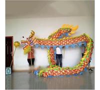 10m Chinese Silk Dragon Dance for 8 People Outdoor Parade Festival Props(A)