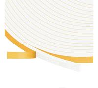 10M Cinta Selladora Espuma, Blanco Aislante Puerta 6mmx3mm, Burletes Puertas Tira de Sellado para Puertas y Ventanas del Hogar, Espuma Burlete Adhesivo de Alta Densidad para Aislante,Ruido y Colisión