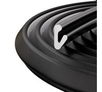 10M Forma de V Espuma Burlete Puerta Ventana，Burlete Ventana para Puerta Insonorizada, Juntas para Ventanas Correderas Casa con Autoadhesiva, Burlete Aislantes para Puertas Interior,Negro