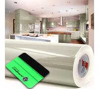 10m Oracal 621 Brillante 082 Beige Película para Corte + Raclette Adhesivo Mu...