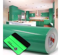 10m Oracal 621 Brillo 061 Verde Lámina Plotter + Rasqueta Lámina Adhesiva Lám...