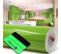 10m Oracal 621 Brillo 063 Verde Lima Lámina Plotter + Rasqueta Lámina Adhesiv...