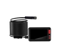 (10m Semi-rigid Cable, Multicolor) P20 Industrial Endoscope Borescope Inspection Camera Built-in 8pcs LEDs 8mm Lens with 4.3 Inch High-