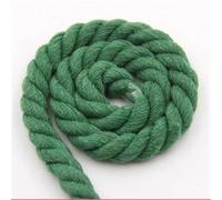 10Meters 3 Shares Twisted Cotton Cords 10mm DIY Craft Decoration Rope Cord For Bag Drawstring Belt 20 Colors(Green)