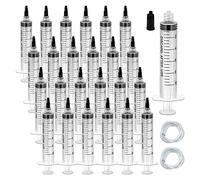 10ml Esteril Jeringa de Plastico Sin Aguja con Tapa, 30Pack Luer Lock Jeringa Desechable, Herramientas de Medición Dispensación de Jeringa para Laboratorios de Mascota,Perfumes,Lubricantes (10ml,30)