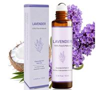 10ml Relajación con lavanda Roll-On Aceite Esencia, Aceite Esencial para Aromaterapia, Regalo de Aceite Esencial de Perfume, Aliviar el estrés y relajar el cuerpo y la mente, Se puede llevar consigo