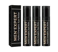 10ml Rodillo Contorno de Ojos Hydra Energético para Hombres, Antiarrugas Anti Ojeras Péptido Bolsas de Ojos Antiarrugas Ácido Hialurónico Crema Rodillo Masajeador (3 piezas)