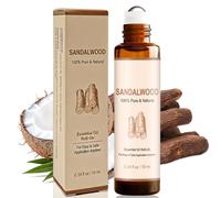 10ML Sándalo Roll-On Aceite Esencia, Aceite Esencial para Aromaterapia, Regalo de Aceite Esencial de Perfume, Aliviar el estrés y relajar el cuerpo y la mente, Se puede llevar consigo