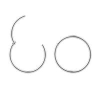 (10mm) 2 piezas de titanio 20G unisex segmento con bisagras anillo de nariz hélice tragus tabique aro pendiente durmiente pendientes
