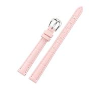 10mm Correa de reloj colorida de ancho pequeño para mujer, accesorios de repuesto, elegante patrón de bambú, broche para reloj, pulsera, pulsera, 10mm