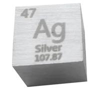 10Mm Element Cube, Pure Metal Periodic Table Suitable for Collections And Science Experiment Application,Silver
