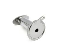 10mm Hose Barb OD 304 Stainless Steel External Thread Sampling Valve 50.5mm Ferrule YZWRWRMKTB