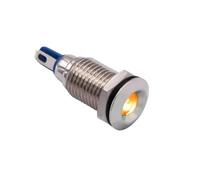 10mm Indicator Light Warning Panel Mount Amber White Blue Red Signal 12V 24V 110V 220V 1Pcs(1,110-220V)