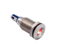 10mm Indicator Light Warning Panel Mount Amber White Blue Red Signal 12V 24V 110V 220V 1Pcs(8,110-220V)