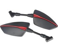 10mm Motorcycle Adjustabale Rearview Rear View Mirrors Side Mirror Compatible with Yamaha Tracer 900GT 700GT 700 900 GT MT09 MT07 MT 07 09(No Logo Red)