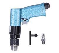 10mm Pneumatic Drill | Industrial Lightweight 1800rpm | High Torsional Strength for Metal/Wood | Aluminum Alloy, Forward/Reverse