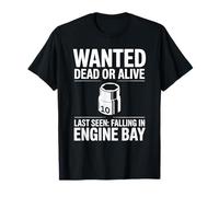 10MM Socket Wanted Poster Car Guy Funny Car Mecánico Camiseta
