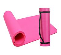 10mm Thick Yoga Mat Non-Slip Exercise Mat Pad with Carrying Strap and Mesh Bag Multi-Purpose Extra Thick Foam Exercise Mats for Pilates Gymnastics HiiT and Fitness (Pink)