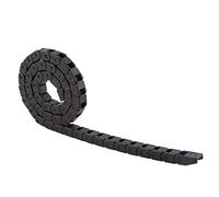 10mm x 20mm cable abierto cadena de remolque portador de cable R28 Cable de nylon negro cadena de remolque Portador de alambre 1000 Mm/40 Largo para impresora 3D/Máquina enrutador CNC Yusat