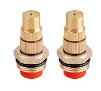 10pack Adjustable Brass isting Nozzles, ist Water Spray Sprinkler, ister Nozzles, Fog Nozzles, 1/2BSPF Atomizing Jet Spray Tips Lawn Garden Sprinkler for Cooling System, Greenhouse, Landscaping