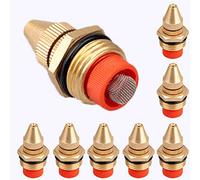 10pack Adjustable Brass isting Nozzles, ist Water Spray Sprinkler, ister Nozzles, Fog Nozzles, 1/2BSPF Atomizing Jet Spray Tips Lawn Garden Sprinkler for Cooling System, Greenhouse, Landscaping