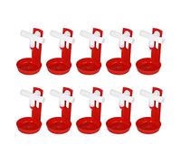 10Pack Chicken Waterer Cups, Poultry Water Cups, Automatic Poultry Waterer, Poultry Waterer Suitable for Duck, Chicks, Goose, Turkey, Bunny and Bird with Mounting Hole Opener