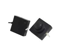 10pc 12 * 12 * 9.4mm one on one off flashlight key switch Touch the button self-locking 2 copper feet Controls Switches