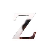 10pc Acrylic Mirror 3D Alphabet House Number Wall Sticker English Decoration Wedding Love Letters Decorative(Color26)