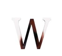 10pc Acrylic Mirror 3D Alphabet House Number Wall Sticker English Decoration Wedding Love Letters Decorative(Beige)