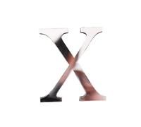 10pc Acrylic Mirror 3D Alphabet House Number Wall Sticker English Decoration Wedding Love Letters Decorative(Color24)