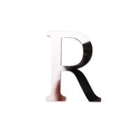 10pc Acrylic Mirror 3D Alphabet House Number Wall Sticker English Decoration Wedding Love Letters Decorative(Red)