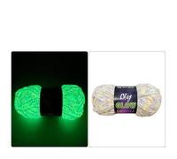 10pc Chenille Glow-in-the-Dark Registro De Lana Crochet A Mano Gruesa,G001H